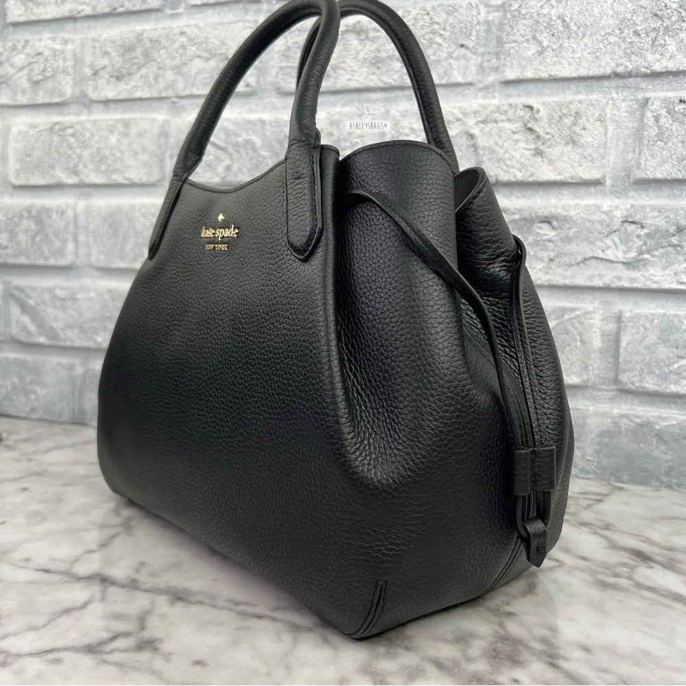 Kate Spade Dumpling Large Satchel In Black - Picture 4 of 14